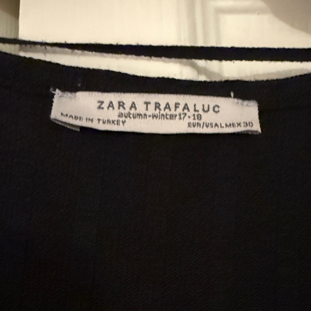 Zara Ribbed Wrap Mini Dress - Picture 2 of 2